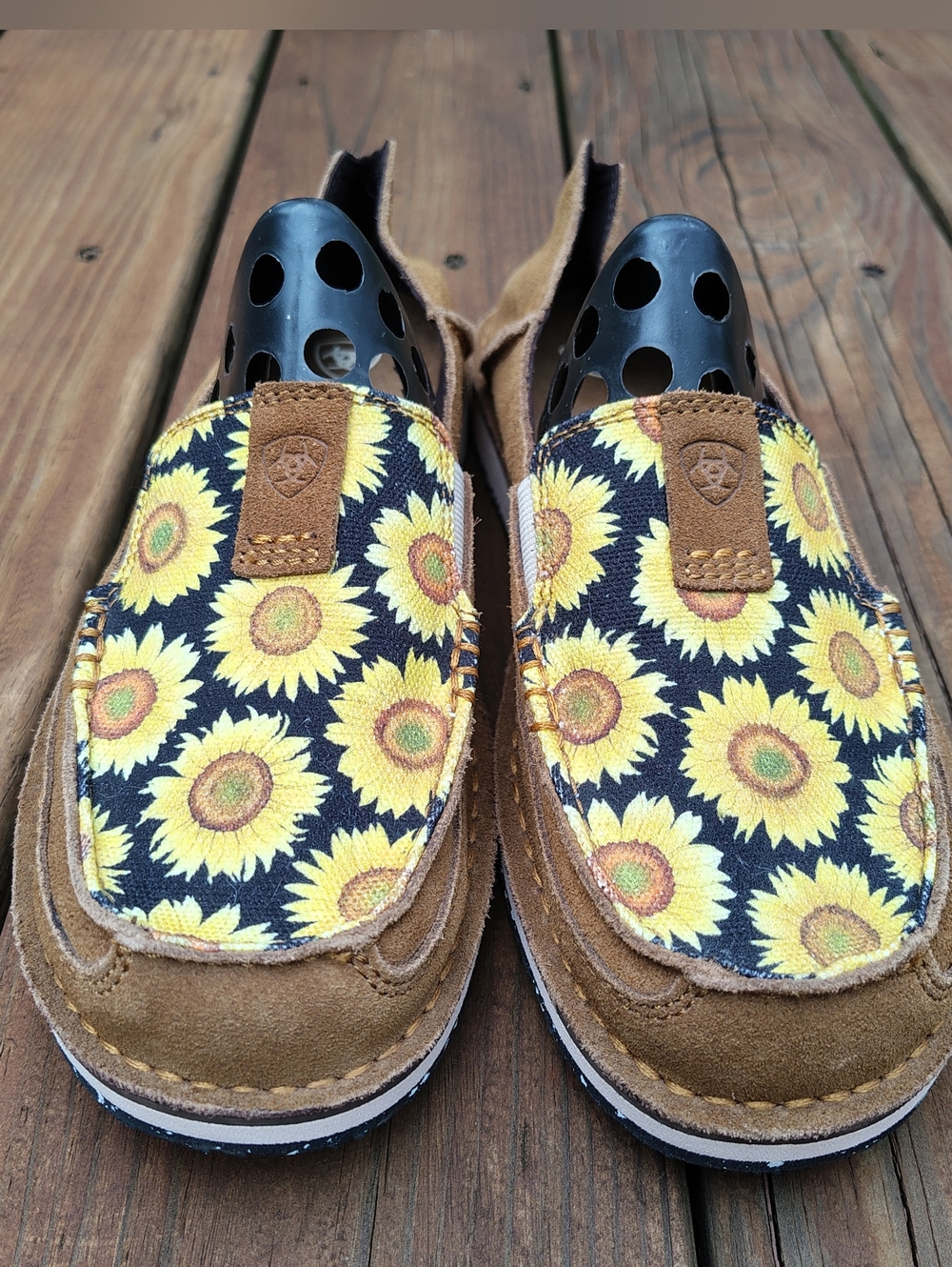 Ariat Brown Field of Sun Cruiser Shoes Moc-Toe Size 9B New